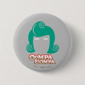 Badge Rond 5 Cm Oompa Loompa Graphique de cheveux (Devant)