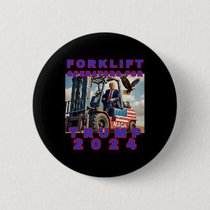 Badge Rond 5 Cm Opérateurs De Remorquage Pour Trump