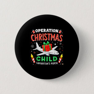 Badge Rond 5 Cm Opération Enfant Noël Sac à Main des Samaritains