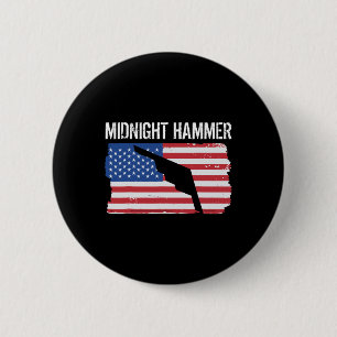 Badge Rond 5 Cm Opération Jet Stealth B-2 Midnight Hammer Drapeau