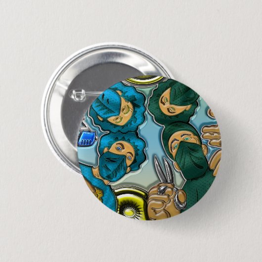 Badge Rond 5 Cm Opération ou chirurgie (Devant & derrière)
