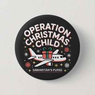 Badge Rond 5 Cm Opération Porte-monnaie de Noël pour enfants samar