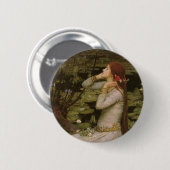 Badge Rond 5 Cm Ophélie par l'étang par John William Waterhouse (Devant & derrière)