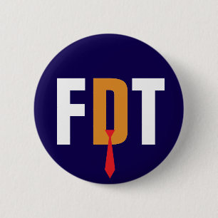 Badge Rond 5 Cm Opinion politique anti-haine contre Trump