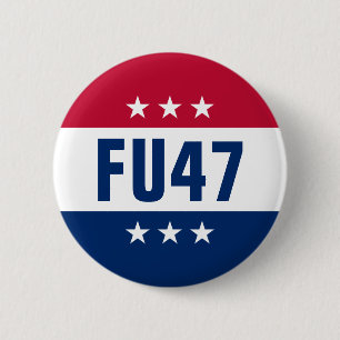 Badge Rond 5 Cm Opinion politique anti-Trump