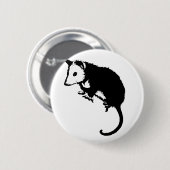 Badge Rond 5 Cm Opossum impressionnant d'opossum (Devant & derrière)