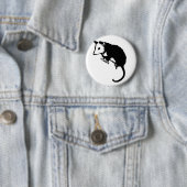 Badge Rond 5 Cm Opossum impressionnant d'opossum (En situation)