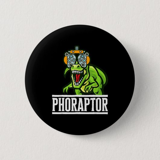 Badge Rond 5 Cm Optometry Machine Phoropter Funny Optometrist Phor (Devant)