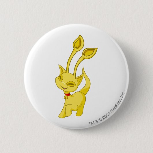 Badge Rond 5 Cm Or d'Aisha (Devant)