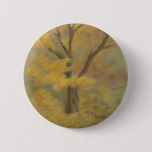 Badge Rond 5 Cm Or d'automne (Devant)