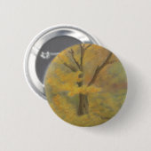 Badge Rond 5 Cm Or d'automne (Devant & derrière)