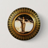 Badge Rond 5 Cm Or de Freya (Devant)