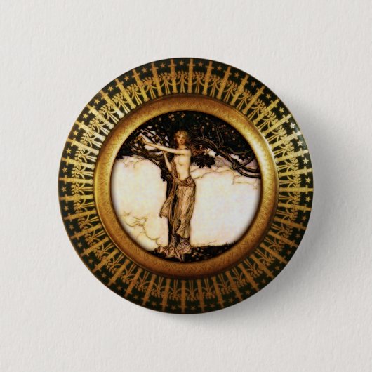 Badge Rond 5 Cm Or de Freya (Devant)