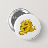 Badge Rond 5 Cm Or de JubJub (Devant & derrière)
