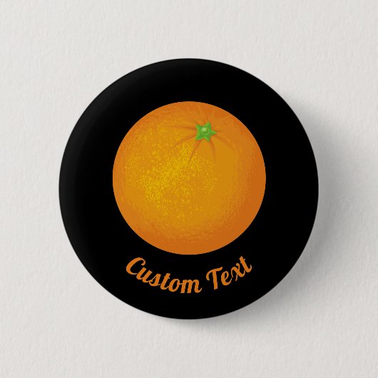 Badge Rond 5 Cm Orange (Devant)