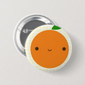 Badge Rond 5 Cm Orange (Devant & derrière)