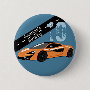 Badge Rond 5 Cm Orange