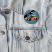 Badge Rond 5 Cm Orange (En situation)