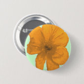 Badge Rond 5 Cm Orange Aid/ PopArt Flower (Devant & derrière)