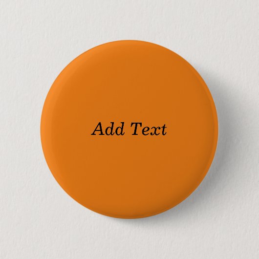 Badge Rond 5 Cm Orange Créez votre propre ajouter du texte personn (Devant)