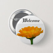 Badge Rond 5 Cm Orange de citrouille (Devant & derrière)