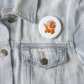 Badge Rond 5 Cm Orange de Tonu (En situation)