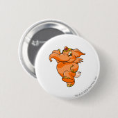 Badge Rond 5 Cm Orange d'Elephante (Devant & derrière)