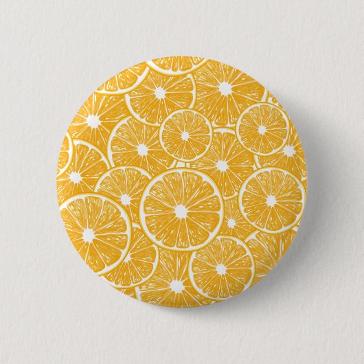 Badge Rond 5 Cm Orange slices pattern design (Devant)