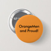Badge Rond 5 Cm OrangeMen et fier ! (Devant & derrière)