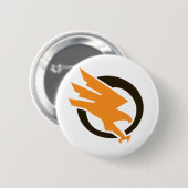 Badge Rond 5 Cm OrangeOpsButton (Devant & derrière)