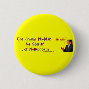 Badge Rond 5 Cm OrangeSheriff
