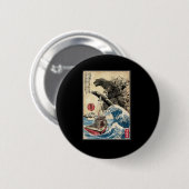 Badge Rond 5 Cm Orca au Japon (Devant & derrière)