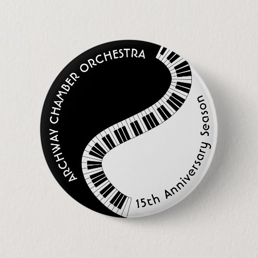 Badge Rond 5 Cm Orchestre de l'école de professeurs de musique à c (Devant)