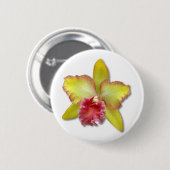 Badge Rond 5 Cm Orchidée (Devant & derrière)