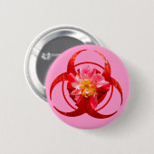 Badge Rond 5 Cm Orchidée malade (Devant & derrière)