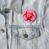 Badge Rond 5 Cm Orchidée malade (En situation)