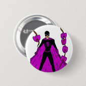 Badge Rond 5 Cm Orchidée nocturne (Devant & derrière)