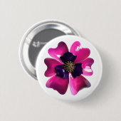 Badge Rond 5 Cm Orchidée tropicale MOD Retro Super Hawaii Flower (Devant & derrière)