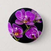 Badge Rond 5 Cm Orchidée violette (Devant)