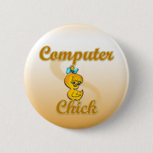 Badge Rond 5 Cm Ordinateur