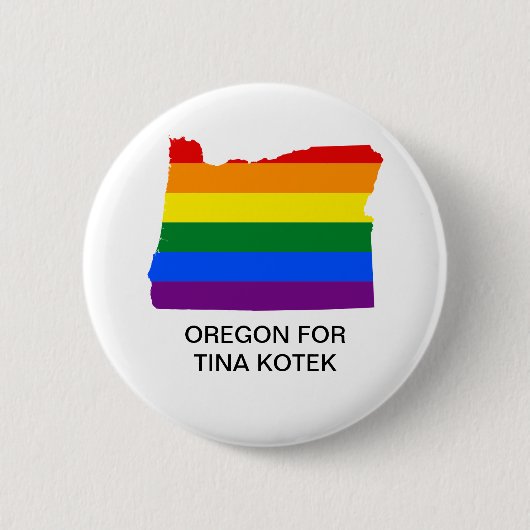 BADGE ROND 5 CM OREGON POUR TINA KOTEK GOVERNOR BUTTON (Devant)