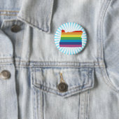Badge Rond 5 Cm oregon pride. (En situation)