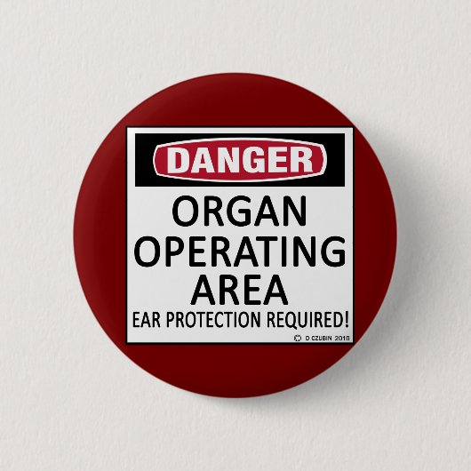 Badge Rond 5 Cm Organe de zone d'exploitation (Devant)