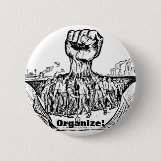 Badge Rond 5 Cm Organisez ! bouton