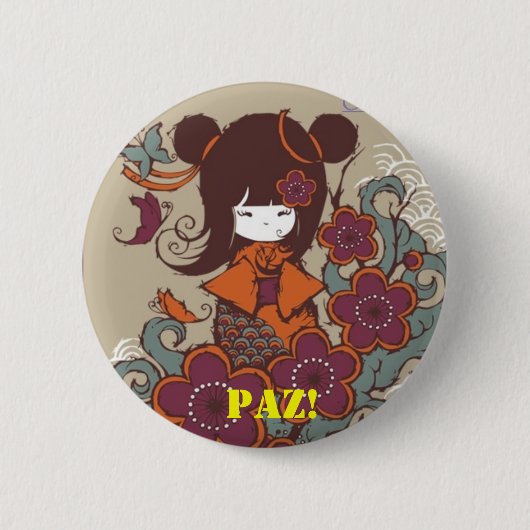Badge Rond 5 Cm ORIGINAL ! PAIX Buttons (Devant)