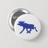 Badge Rond 5 Cm Orignaux floraux (Devant & derrière)