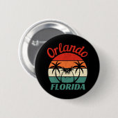 Badge Rond 5 Cm Orlando Floride (Devant & derrière)