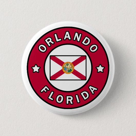 Badge Rond 5 Cm Orlando Floride (Devant)