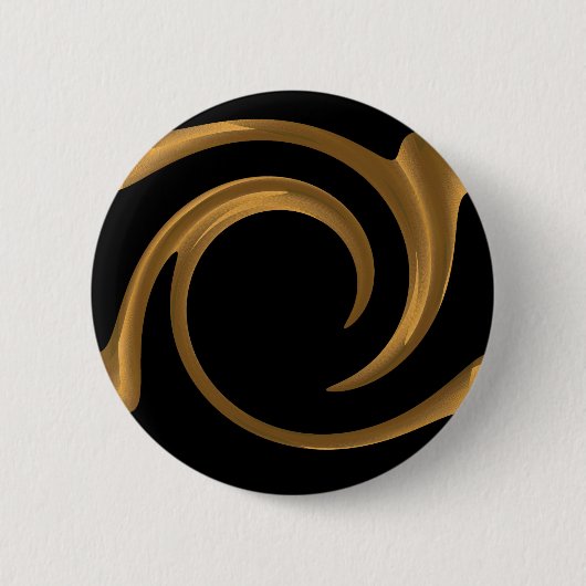 Badge Rond 5 Cm Ornement doré (Devant)