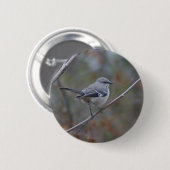 Badge Rond 5 Cm Ornithologie de moqueur (Devant & derrière)